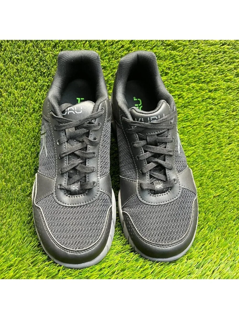 Kuru Quantum 2.0 Mens Size 11E Jet Black Gray Athletic Running Shoes Sneakers